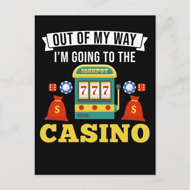 Casino Gambling Funny Poker Lover Postcard (Front)