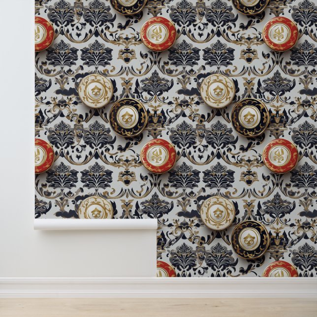 Casino Gambling Games Red & Black Chips Wallpaper (Application)