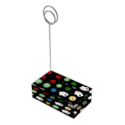 Casino Gambling pattern Party Table card Holder