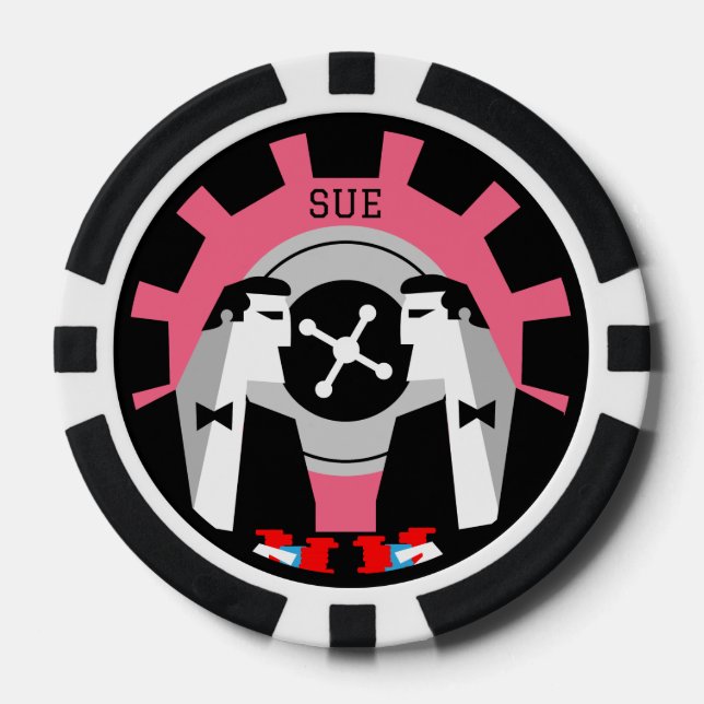 Casino Gambling Poker Roulette  Chips (Front)