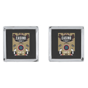 Casino Gambling Poker Roulette  Cufflinks
