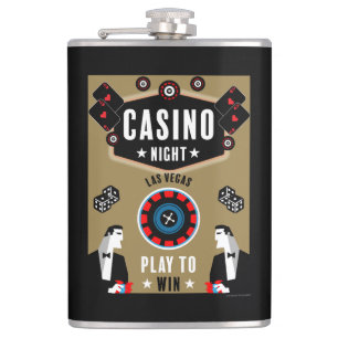 Casino Gambling Poker Roulette  Flask
