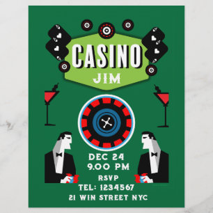 Casino Gambling Poker Roulette  Flyer
