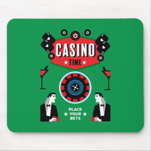 Casino Gambling Poker Roulette  Mouse Pad