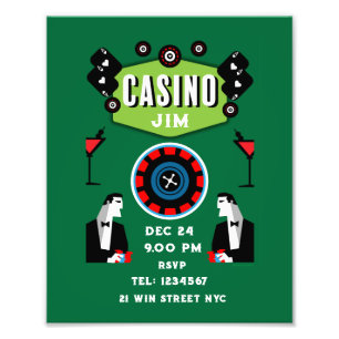 Casino Gambling Poker Roulette  Photo Print