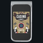 Casino Gambling Poker Roulette  Silver Finish Money Clip<br><div class="desc">casino roulette monte carlo art prints and clothing gifts. Roulette is a casino game named after the French word meaning little wheel which was likely developed from the Italian game Biribi. In the game, a player may choose to place a bet on a single number, various groupings of numbers, the...</div>