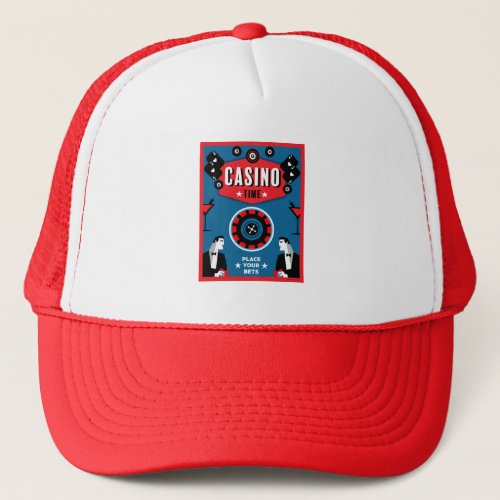 Casino Gambling Poker Roulette  Trucker Hat