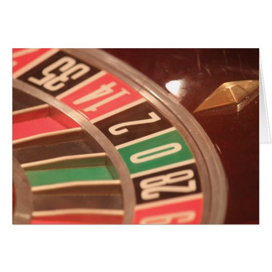 Casino Gambling Roulette Wheel Vintage Retro Style (Front Horizontal)