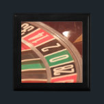 Casino Gambling Roulette Wheel Vintage Retro Style Gift Box<br><div class="desc">A close up image of a gaming casino roulette wheel with large numbers. The colors are reminiscent of retro designs from the fifties and the  numbers have a faded vintage look to them.</div>