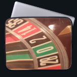 Casino Gambling Roulette Wheel Vintage Retro Style Laptop Sleeve<br><div class="desc">A close up image of a gaming casino roulette wheel with large numbers. The colors are reminiscent of retro designs from the fifties and the  numbers have a faded vintage look to them.</div>
