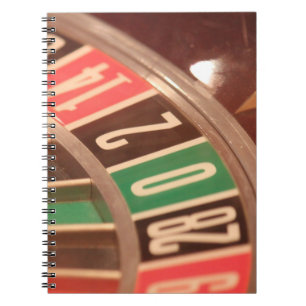 Casino Gambling Roulette Wheel Vintage Retro Style Notebook