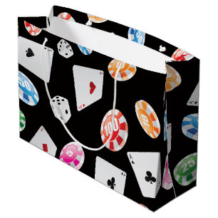 Casino, Games accessories pattern 2 Large Gift Bag
