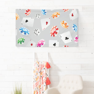 Casino, Games accessories pattern 8 Banner