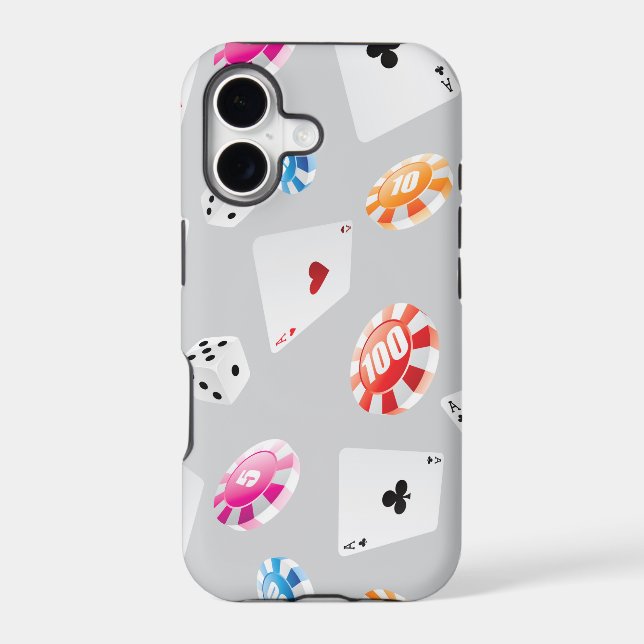 Casino, Games accessories pattern 8 Iphone Case (Back)