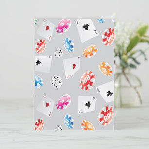 Casino, Games accessories pattern 8 Thank You Card