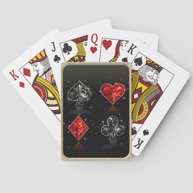 Casino Gemstones Play Poker Cards (Back)