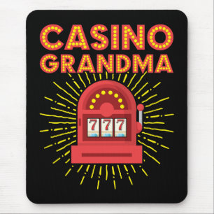 Casino Grandma Gambling Granny Mouse Pad