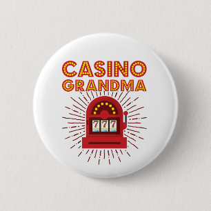 Casino Grandma Slot Machine Gambling Grandmother Button