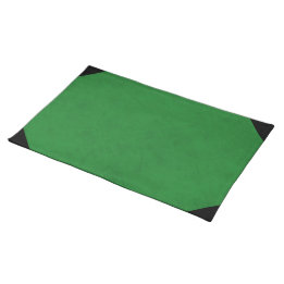 Casino Green Velvet Personalized Home Casino Placemat