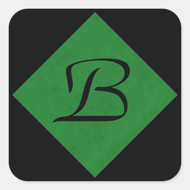 Casino Green Velvet Personalized Home Casino Square Sticker (Front)