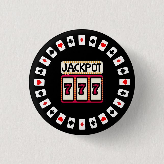 Casino Hit the Jackpot 777 Button (Front)