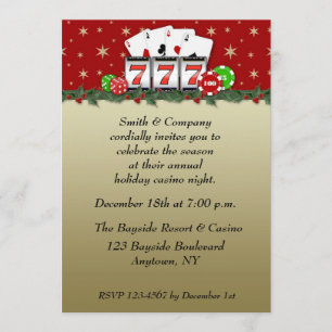 Casino Holiday Invitation