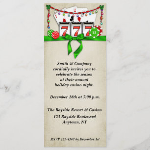 Casino Holiday Invitation