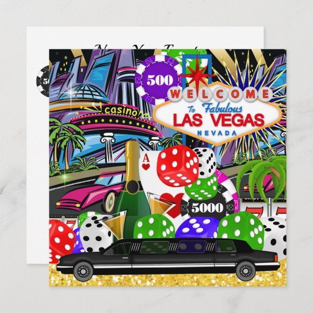 Casino Invitation (Front/Back)