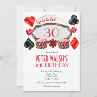 Casino Las Vegas Birthday Invitation