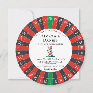 Casino Las Vegas Poker wedding Invitation