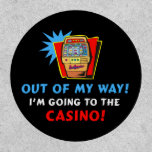 Casino Lovers Black Patch at Zazzle