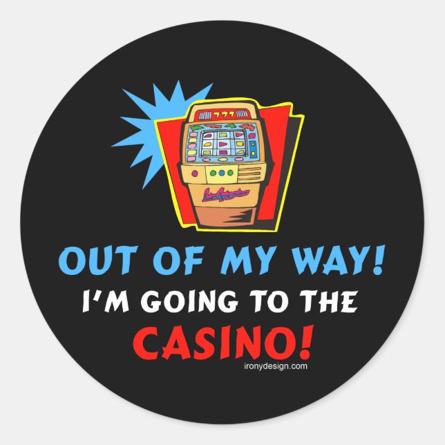 Casino Lovers Classic Round Sticker (Front)
