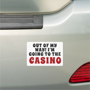 Casino Lovers Saying Car Magnet