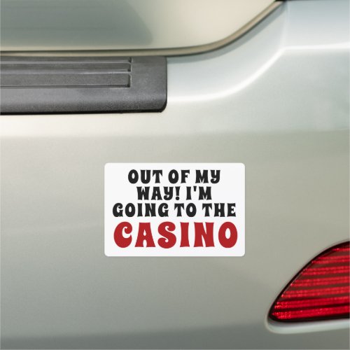 Casino Lovers Saying Car Magnet