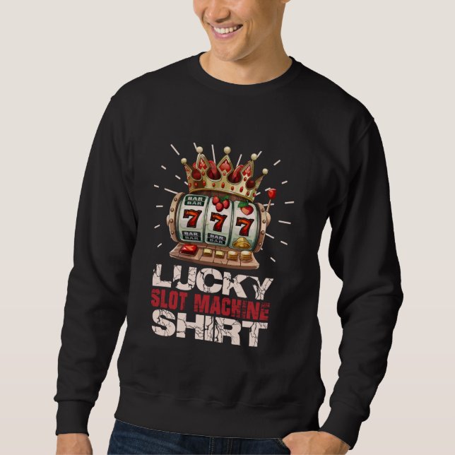 Casino LUCKY SLOT MACHINES SHIRT Jackpot 777 Slot  (Front)
