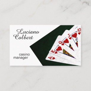 Casino manager funny customizable business card