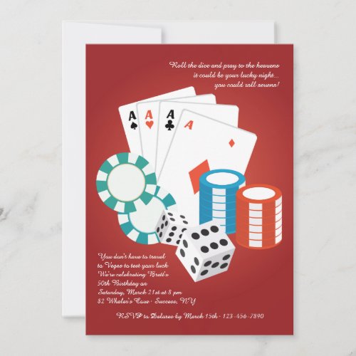 Casino Night Invitation