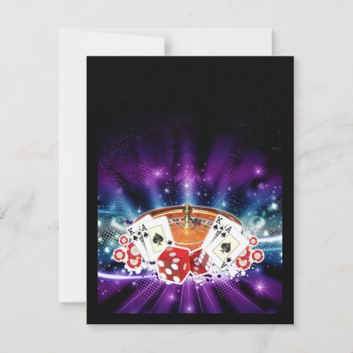 Casino night invitation