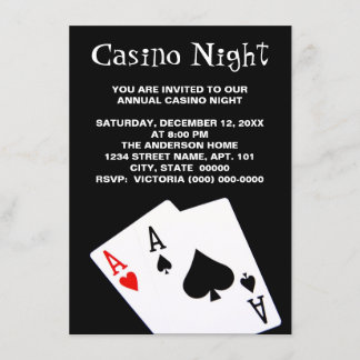 Casino Night Invitations