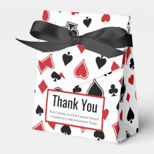 Casino Night Las Vegas Theme Party Thank You Favor Boxes