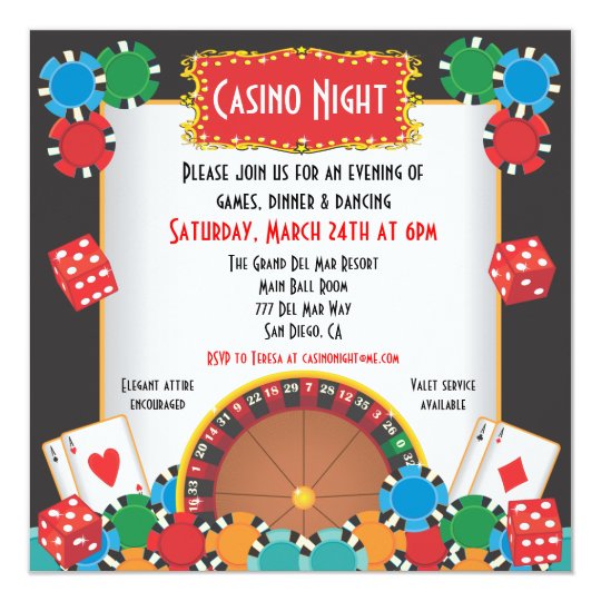 Casino Night Invitations 5