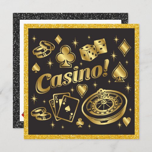 Casino Night Party Invitation