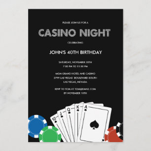 Casino Night Party Invitation