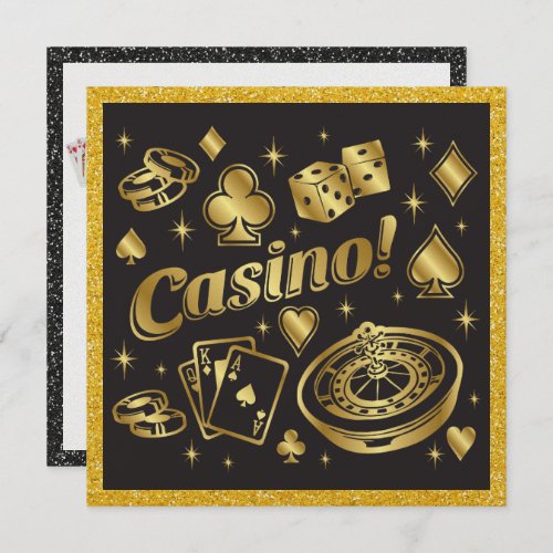 Casino Night Party Invitation