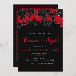 Casino Night Party Invitations
