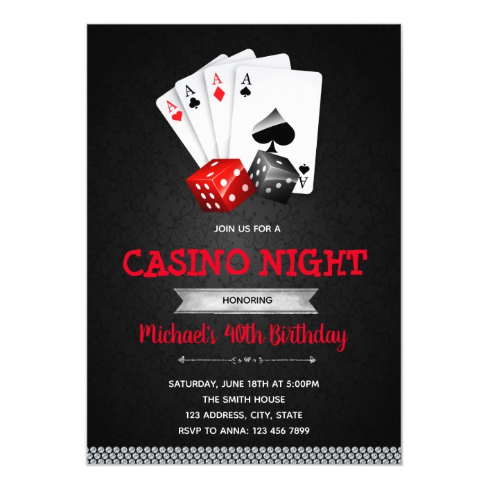 Casino night house party venue