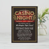 Casino Night Party Themed Prom Invitations | Zazzle