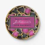 CASINO NIGHT PINK Birthday Party Gift Tag Paper Plates