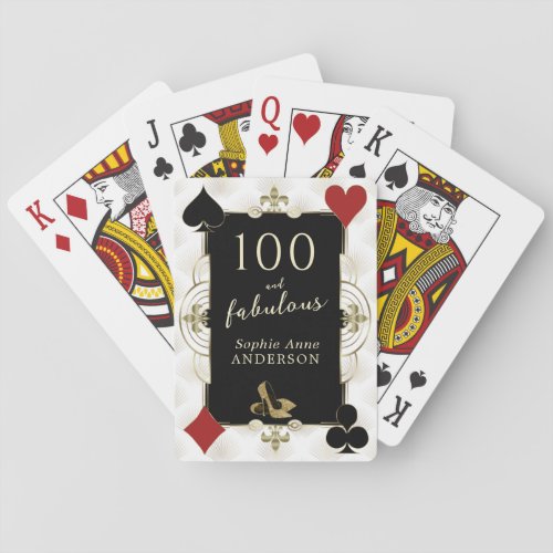 Casino Night Poker 100 and Fabulous Birthday Party Poker Cards