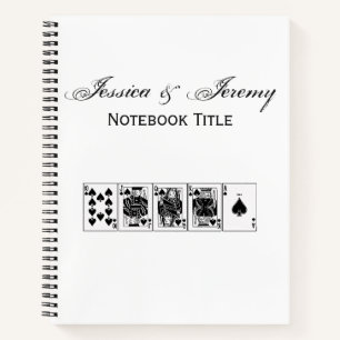 Casino Night Poker Royal Straight Flush Spades Notebook
